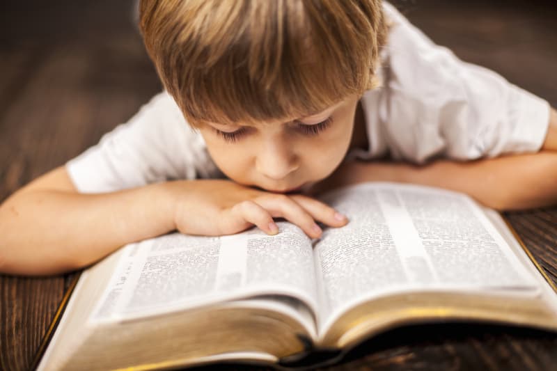 Boy reading